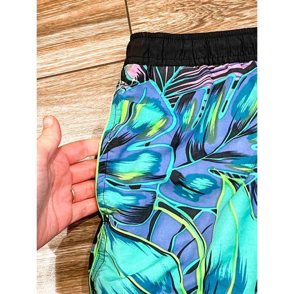 Scotch & Soda Tropical Leaf Swim Trunks, Size Medium - Picture 2 of 5